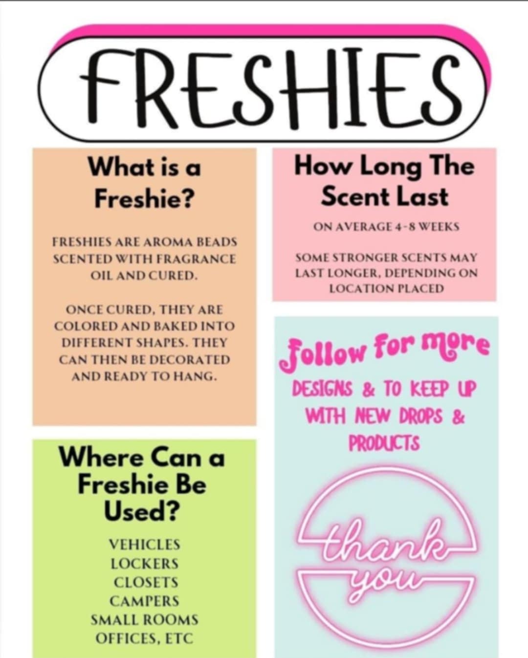 Bow Freshie & Vent Clips